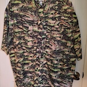 Alligator Print Reel Legends Mens Shirt